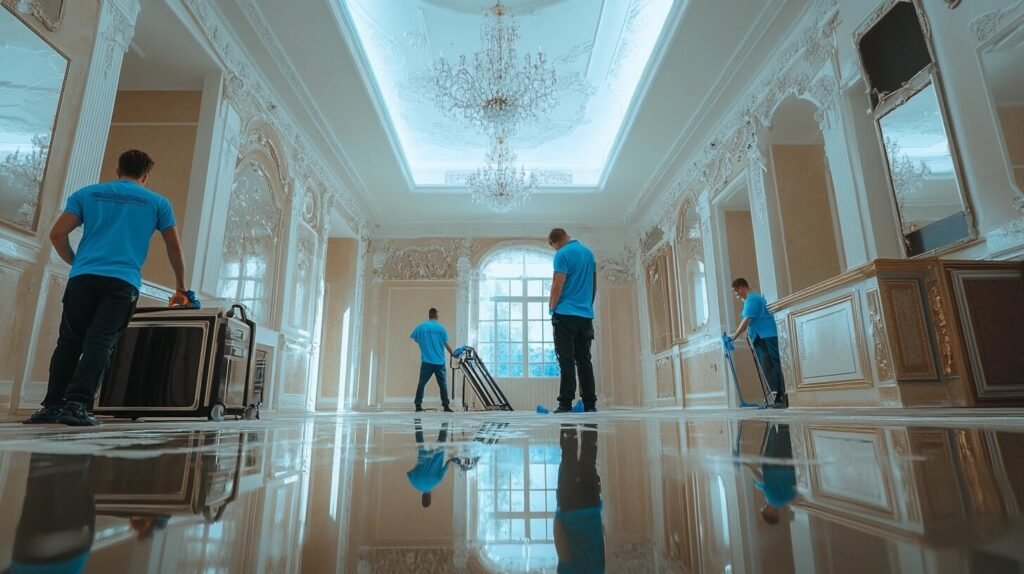 cleaning services logo, business cards websites in west palm beach